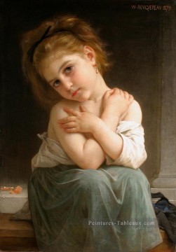 William Adolphe Bouguereau œuvres - La frileuse Chilly fille 1879 réalisme William Adolphe Bouguereau